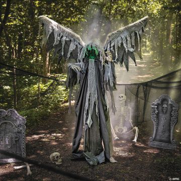 5 Ft. 8" Reaper With Animated Wings Halloween Decoration