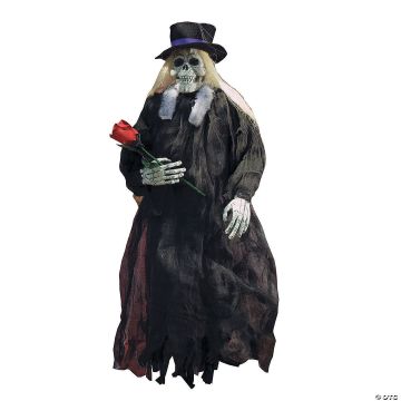 36" Gray Skull Hanging Halloween Decoration
