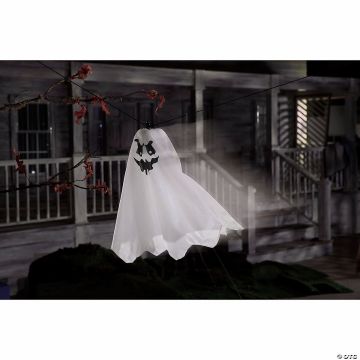 28" Animated Sound-activated Flying Ghost Halloween Decoration