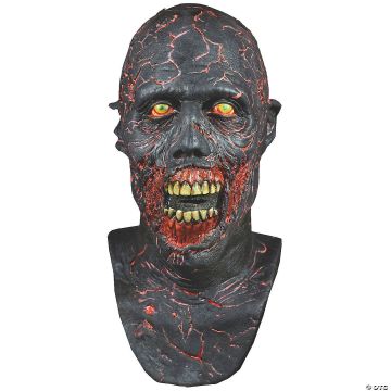 The Walking Dead™ Charred Walker Overhead Latex Mask - One Size