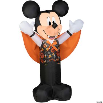 42" Airblown® Blowup Inflatable Vampire Mickey With Candy Toss Vest Halloween Outdoor Yard Decoration
