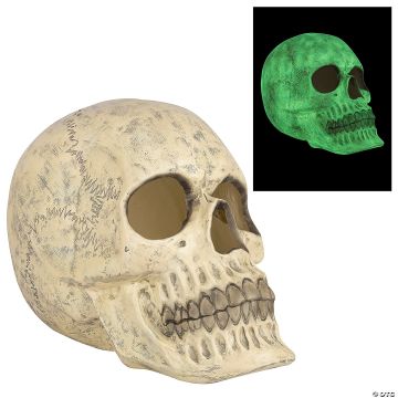 20" Glow-in-the-dark Skull Halloween Decoration