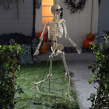 5 Ft. Skeleton Stand Halloween Decoration Display