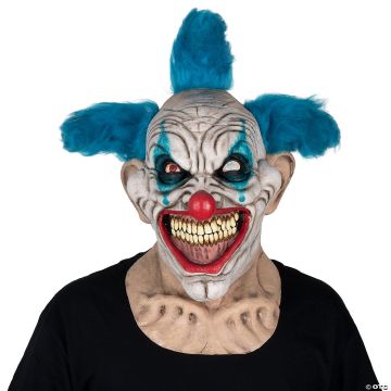 Adults Ghoulish Productions Clowns Evil Arlequin Overhead Latex Mask - One Size