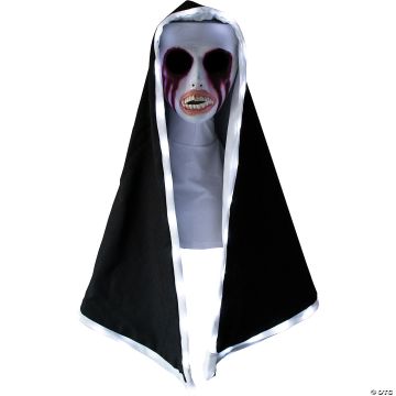 Adults The Purge™ Nun Mask With Light-up Hood - One Size