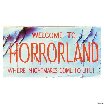Goosebumps™ Horrorland Wood Sign Halloween Decoration
