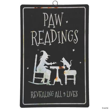 Paw Readings Metal Sign