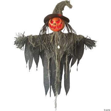 Hanging Jack-o-lantern Scarecrow Decoration