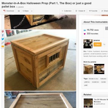 Instructables Monster-In-A-Box Halloween Prop Parts Kit