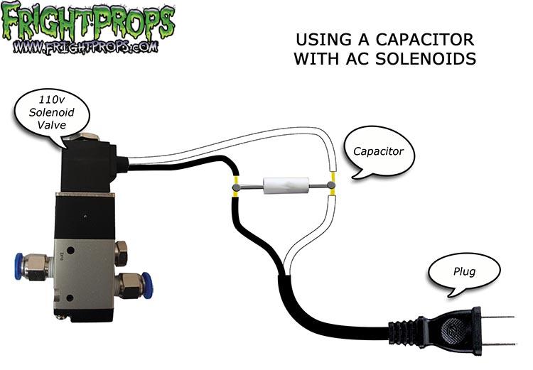 Installing a high voltage AC capacitor for feedback absorption