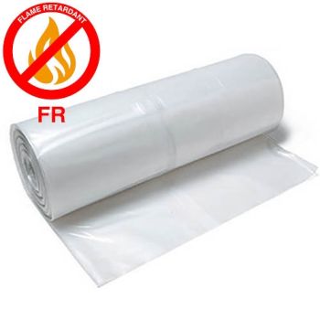 4 mil White Fire Retardant Plastic 