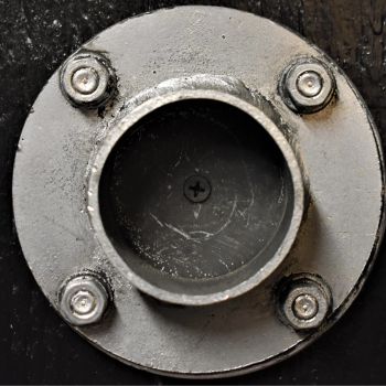 4" Pipe Flange - Silver