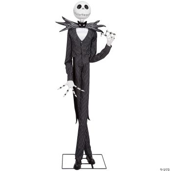 ANIMATED JACK SKELLINGTON BLK PRPL SUIT
