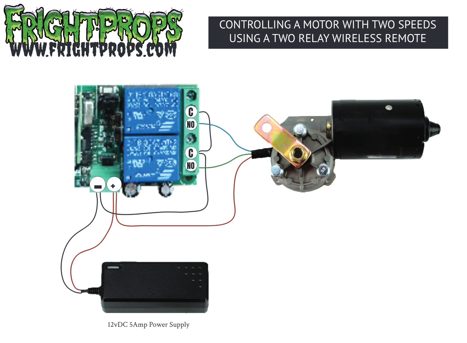 Controlling a Motor with Two Speeds using a Two Relay Wireless Re&hellip;