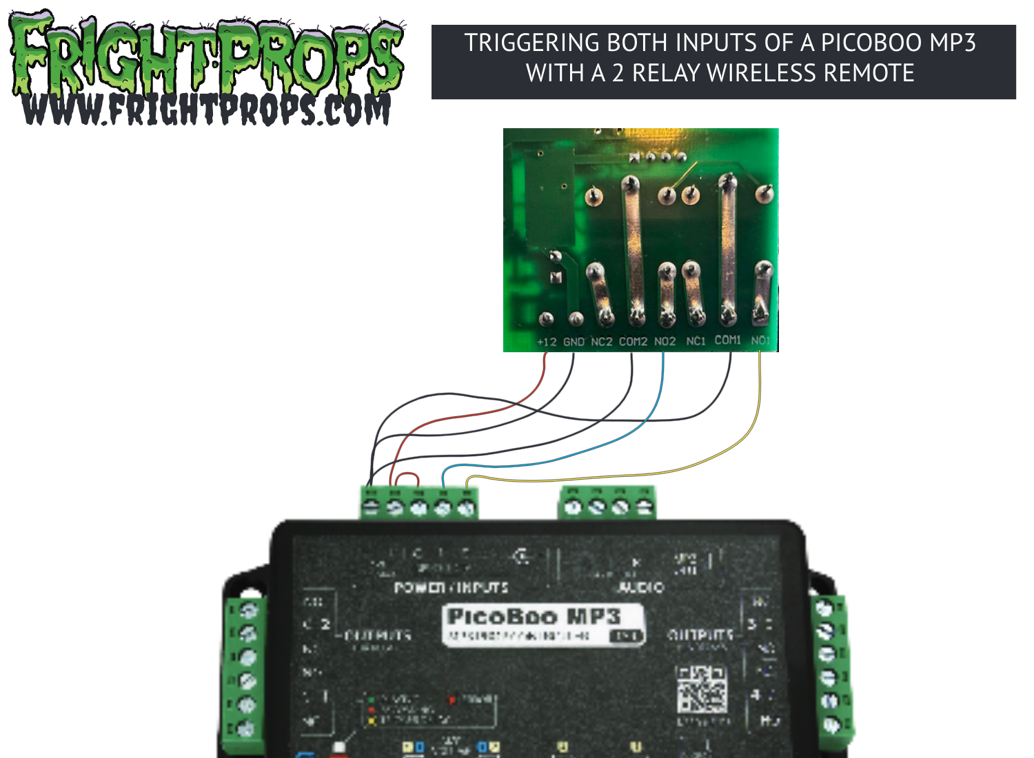 Triggering Both Inputs of a PicoBoo MP3 with a 2 Relay Wireless R&hellip;
